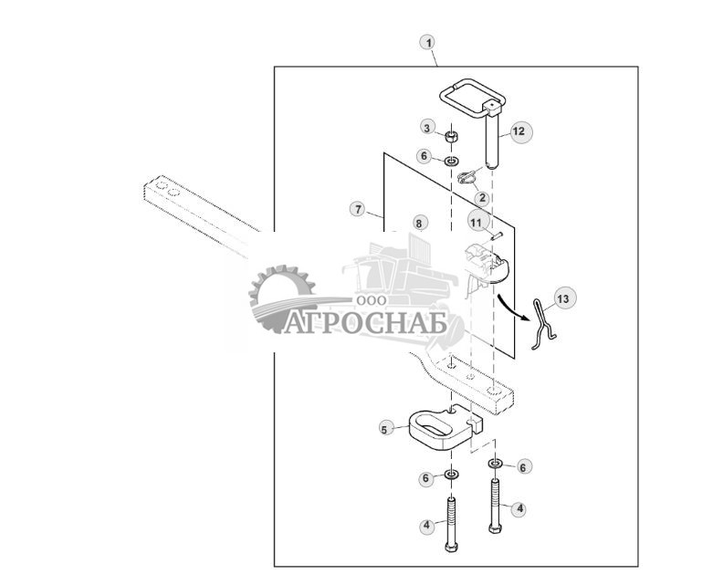 Clevis, Hammer Strap, Retainer, Drawbar Safety Chain, Category III - ST816338 648.jpg